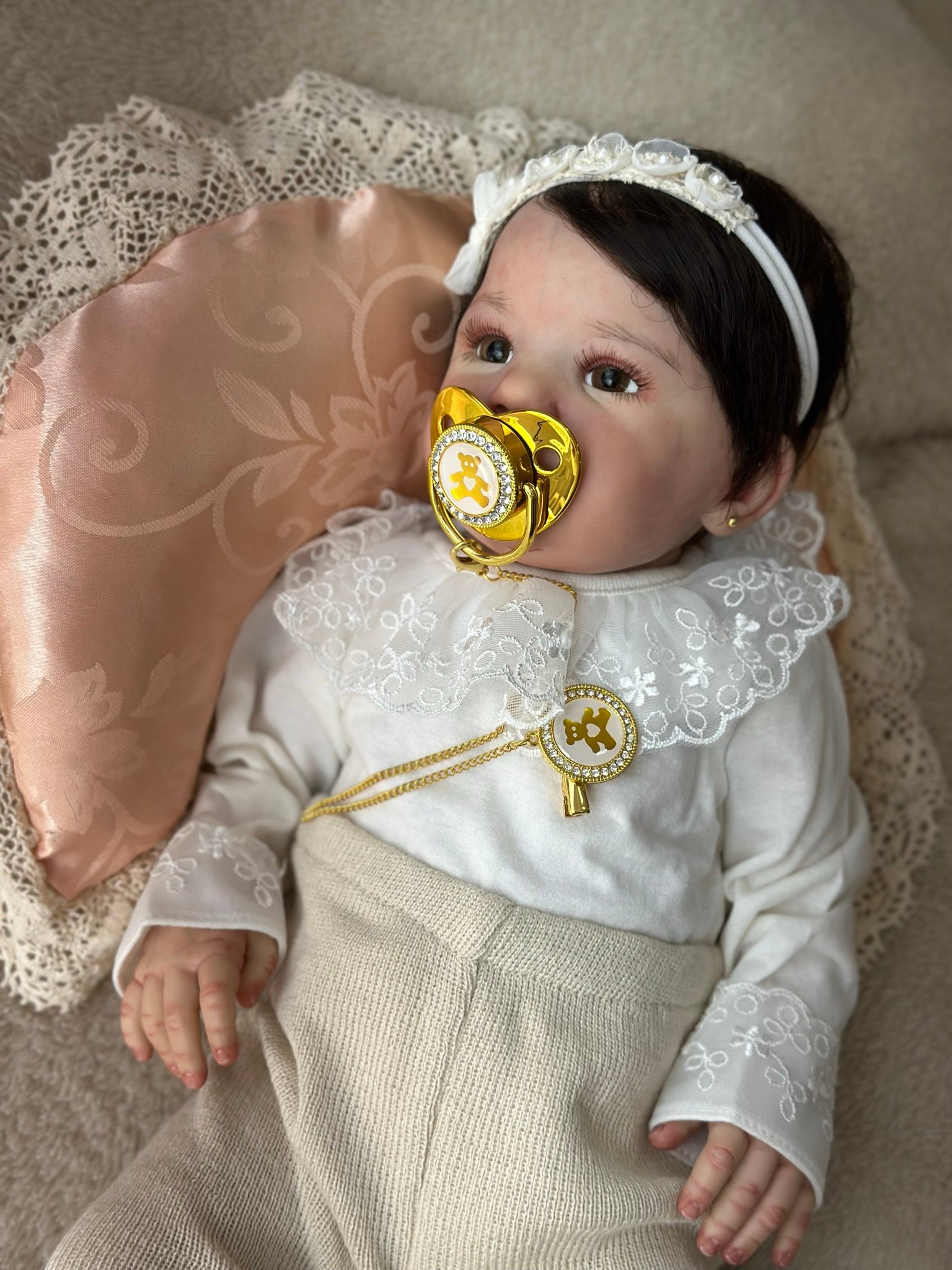 BEBE HELENA *SILICONE SOLIDO* ENCOMENDA - Amanda Sulz Reborn